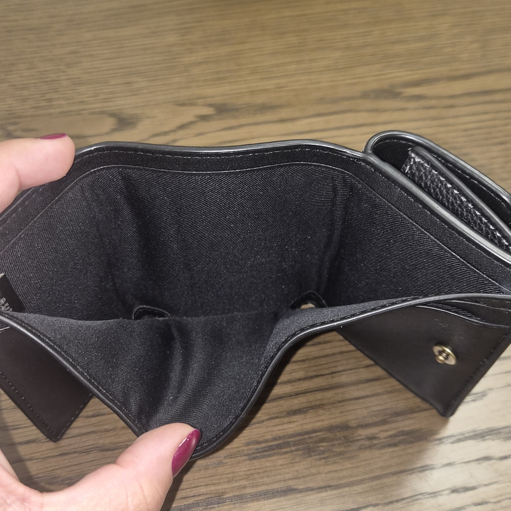 Coach Leather Card Holder with Gold Accent - Picture 4 of 4